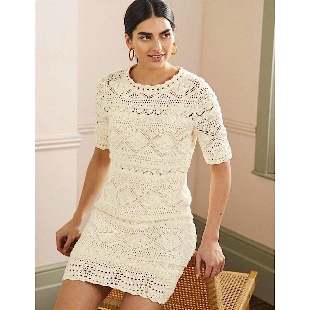 Boden Claudia Textured Knitted Dress - Picture 2 of 15